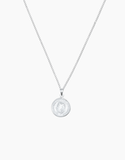 Coin necklace silver